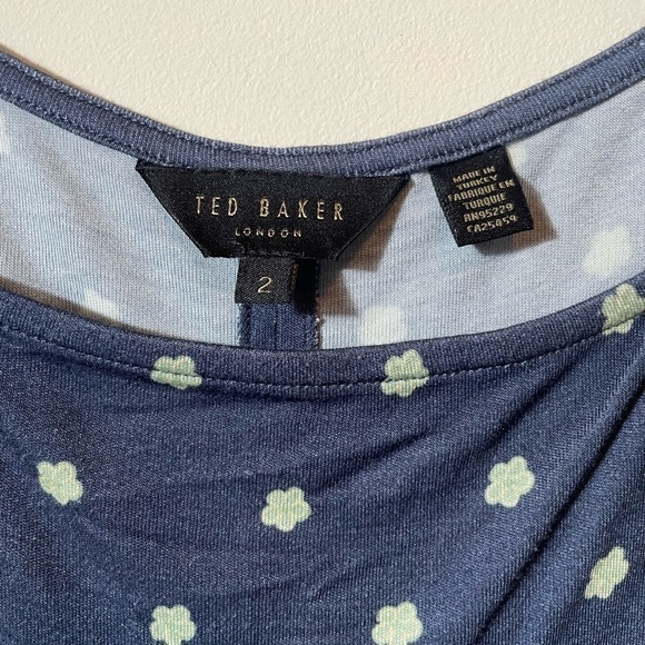 TED Baker Meegwin Ditsy Spot Jersey Dress - Picture 11 of 14